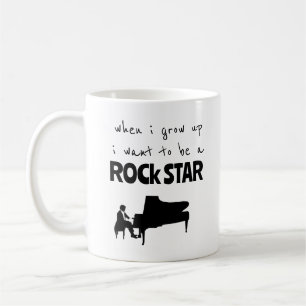När jag blir stor Rockstjärna Kaffemugge Kaffemugg
