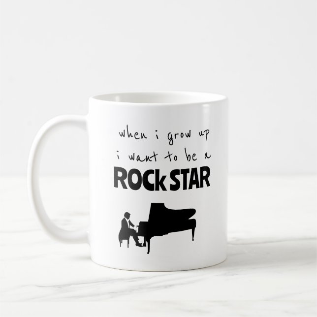 När jag blir stor Rockstjärna Kaffemugge Kaffemugg (Vänster)