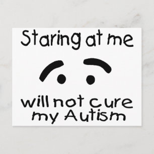 När jag börjar kommer jag inte att bota min autism vykort
