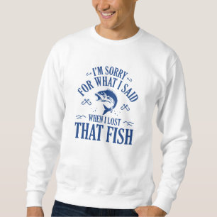 När jag Borttappadar fisken Lång Ärmad Tröja