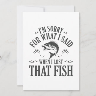 När jag Borttappadar fisken Tack Kort