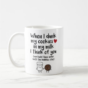 När jag doppar mina kakor i mjölk tänker jag på di kaffemugg
