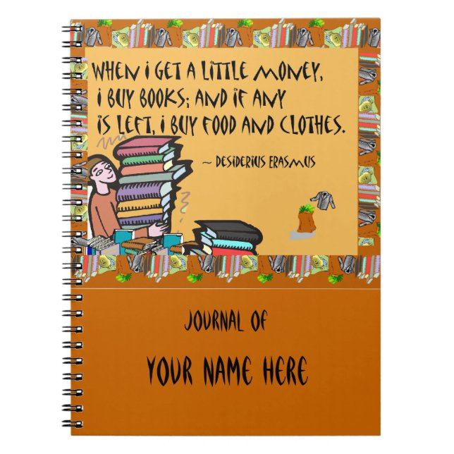 När jag får lite pengar köper jag bokar Blank Bok Anteckningsbok (Framsidan)