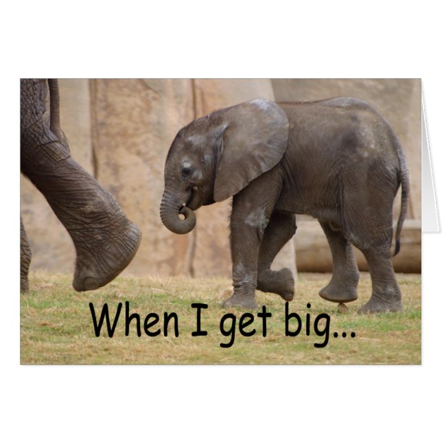 När jag får stor… hälsningskort (Framsidan Horizontal)