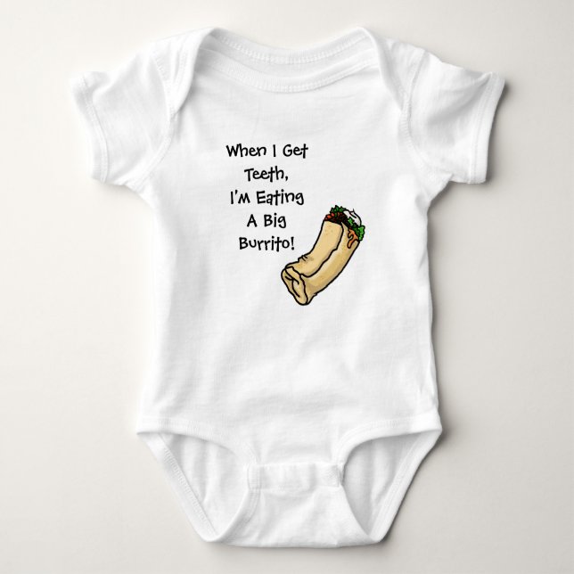 När jag får tjugonen så äter jag Big Burrito Baby  T Shirt (Framsida)
