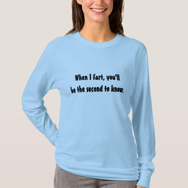 När jag fiser t-shirt (Framsida)