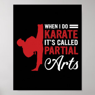 När jag gör karate kallas det för partiell konst 4 poster