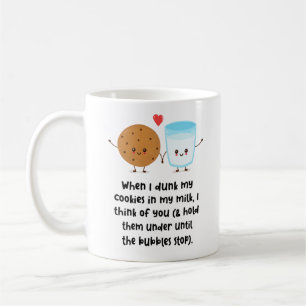 När jag hällde mina kakor i Mjölk, så Tänkor Kaffemugg