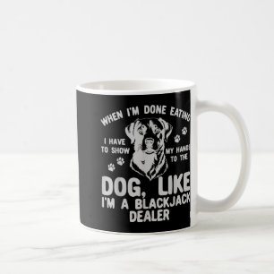 När jag har ätit måste jag visa Händerna för Kaffemugg