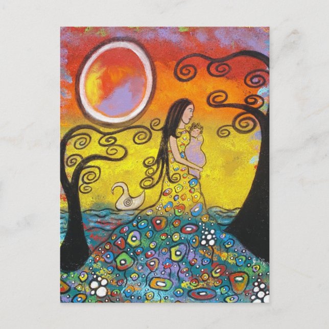 När jag höll henne var allt annorlunda vykort (Framsida)