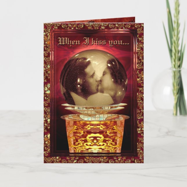När jag kysser dig Anpassadet Helgkort (Framsida)