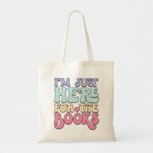När jag läste Tote Gift är jag här för Bok Cute Cu Tygkasse