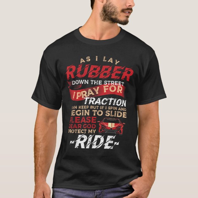 När jag Ljög Rubber nere Tävlan på gatan för dr Dr T Shirt (Framsida)