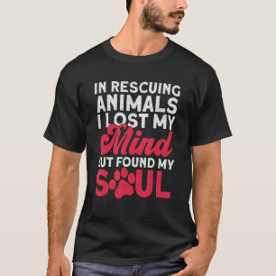 När jag räddade djur Borttappadar jag mitt sinne m T Shirt
