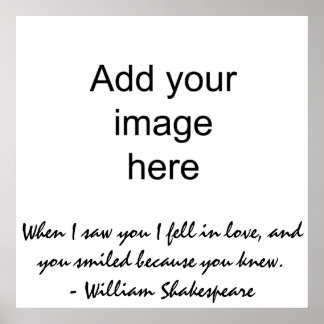 När jag såg dig föll jag i kärlek poster