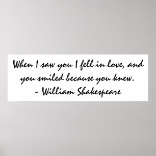 När jag såg dig föll jag i kärlek poster