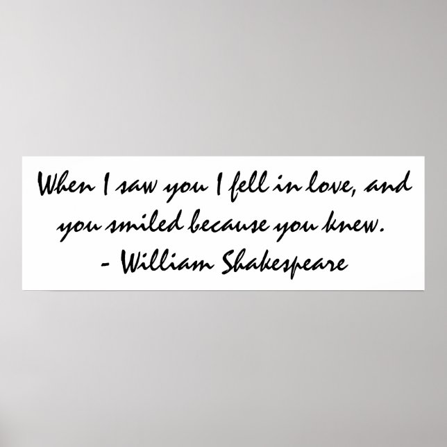 När jag såg dig föll jag i kärlek poster (Framsidan)