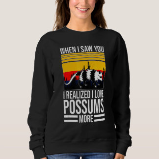 när jag såg dig jag älskar pungråttor sällskaps pu t shirt