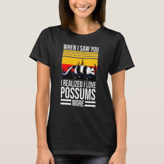 när jag såg dig jag älskar pungråttor sällskaps pu t shirt