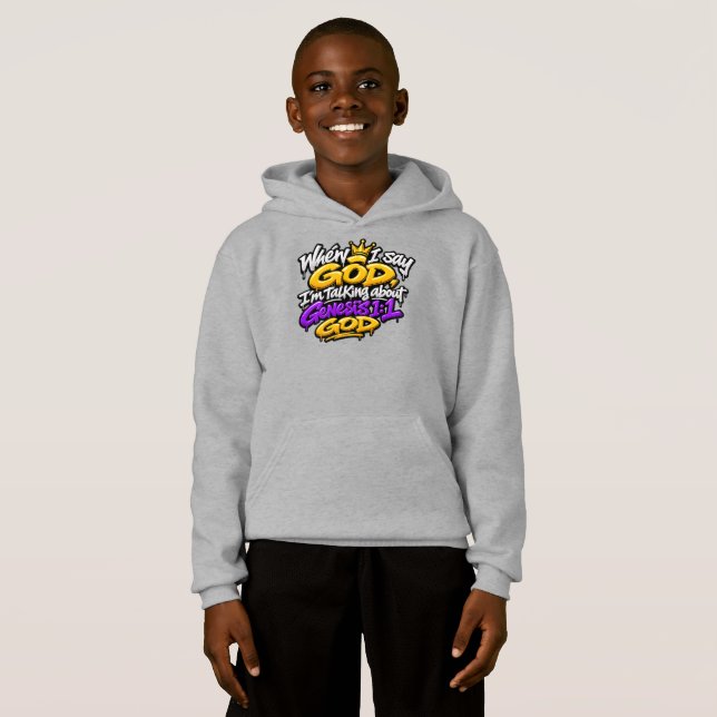 När jag säger Gud… T Shirt (Hel framsida)
