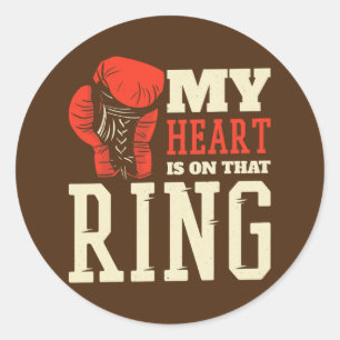 När jag sätter igång Mamma är mitt hjärta på Ring Runt Klistermärke