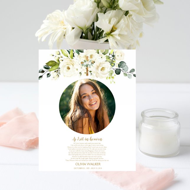 När jag sitter i himlen, fotografoets begravningss fototryck (Skapare uppladdad)