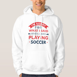 När jag spelade fotboll hoodie