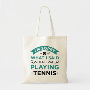 När jag spelade tennis tygkasse