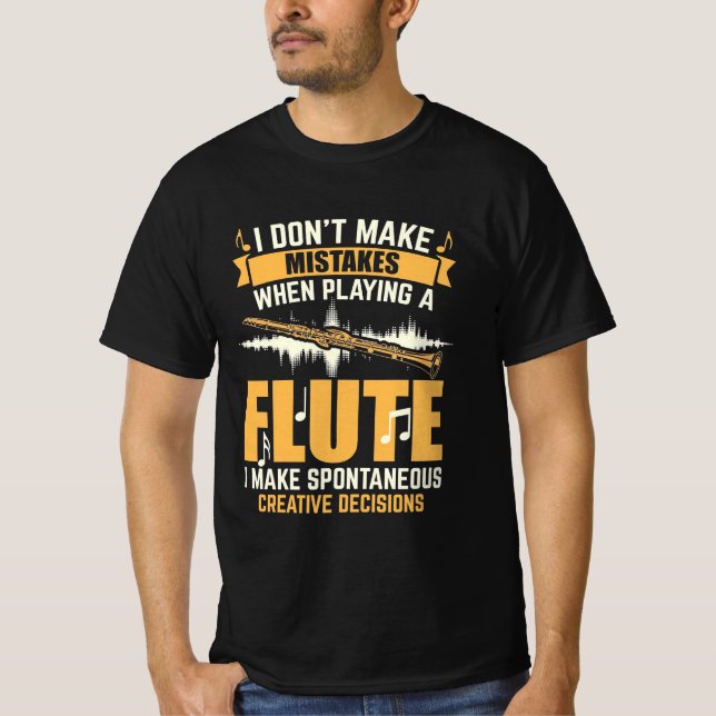 När jag spelar en blomma gör jag spontan t shirt (Framsida)