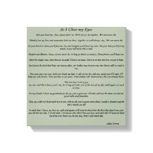 När jag stänger min Ögon