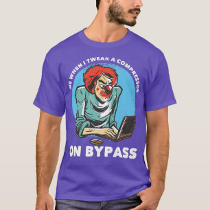 När jag tänder en kompressor på omringning av musi t shirt