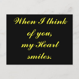 När jag tänka av dig.. vykort