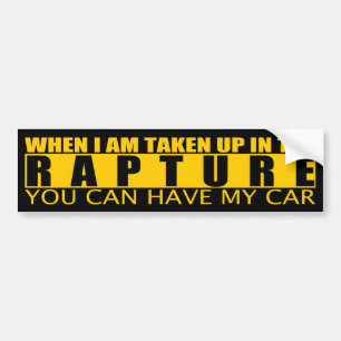 När jag tas upp i Rapture... Bildekal
