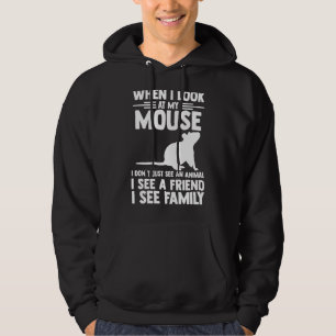 När jag tittar på min mus hoodie