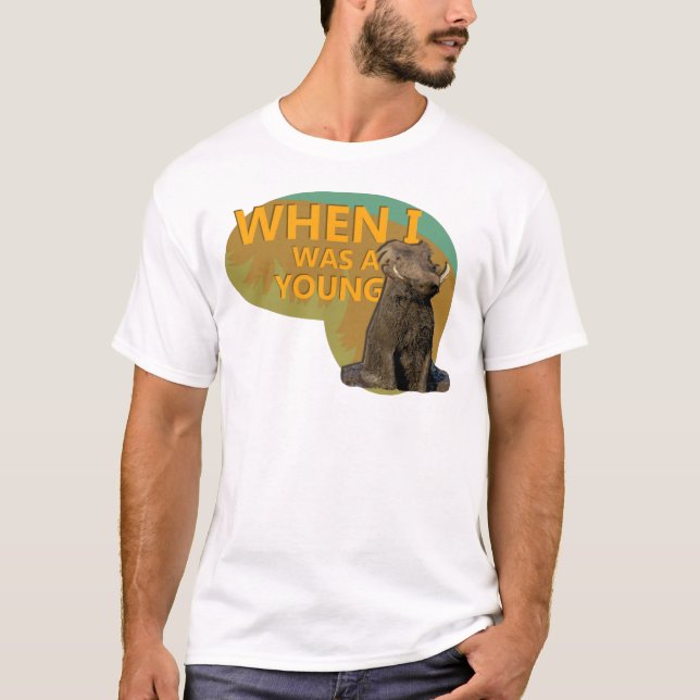 När jag var en unga Warthog! T-shirt (Framsida)