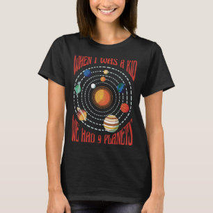 När jag var liten hade vi 9 planeter. t shirt