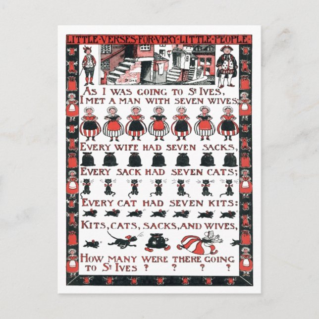 När jag var på väg till St Ives Vykort (Framsida)