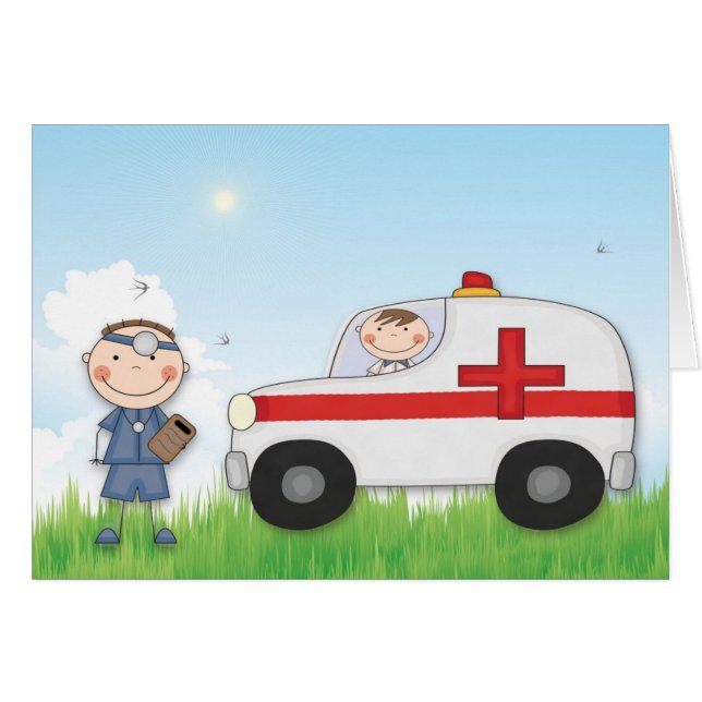 När jag växer upp 2 hälsningskort (Framsidan Horizontal)