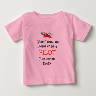 När jag växer upp pilot- t-shirt