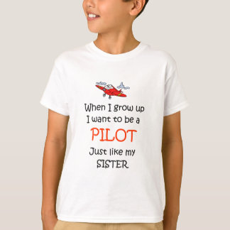 När jag växer upp pilot- t-shirt