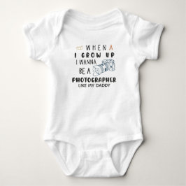 När jag växer upp vill jag bli fotograf som Pappa T Shirt