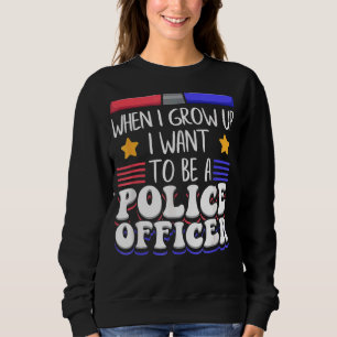 När jag växer upp vill jag vara polis min dr. t shirt