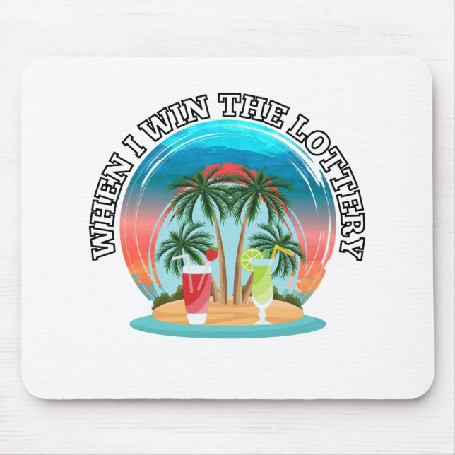 När jag vinner lotteriet musmatta (Framsidan)