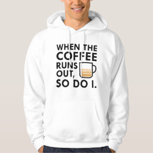 När kaffet Springa lämnar Hoodie