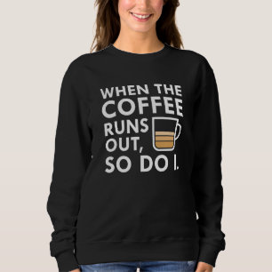 När kaffet Springa lämnar T Shirt