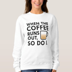 När kaffet Springa lämnar T Shirt