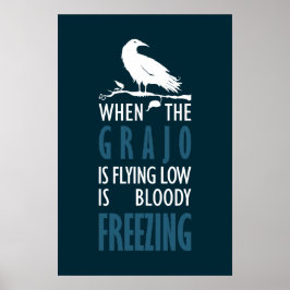 När kajan flyger lågt poster