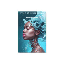 När Kanvastrycket sol skiner