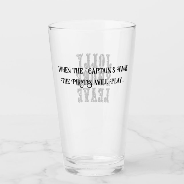 När kaptenens Away Beer Glass Glaskopp (Framsida)