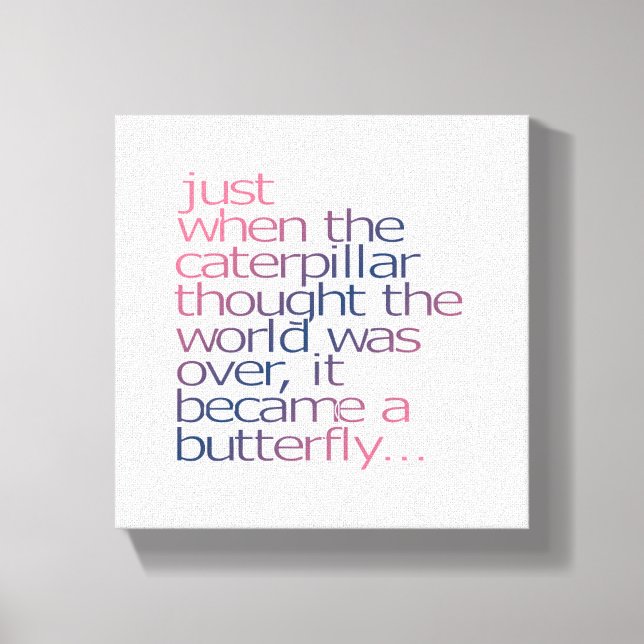 När katerpelaren trodde.. canvastryck (Framsida)